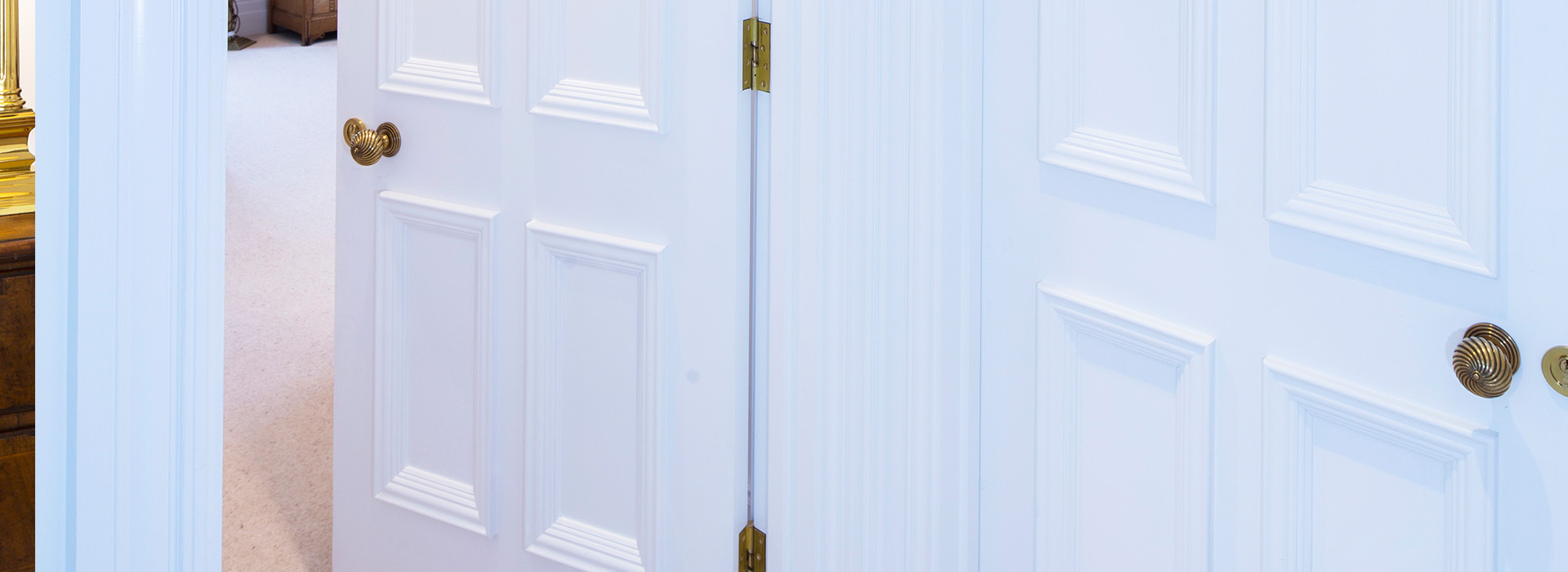 Pure white kensington doors