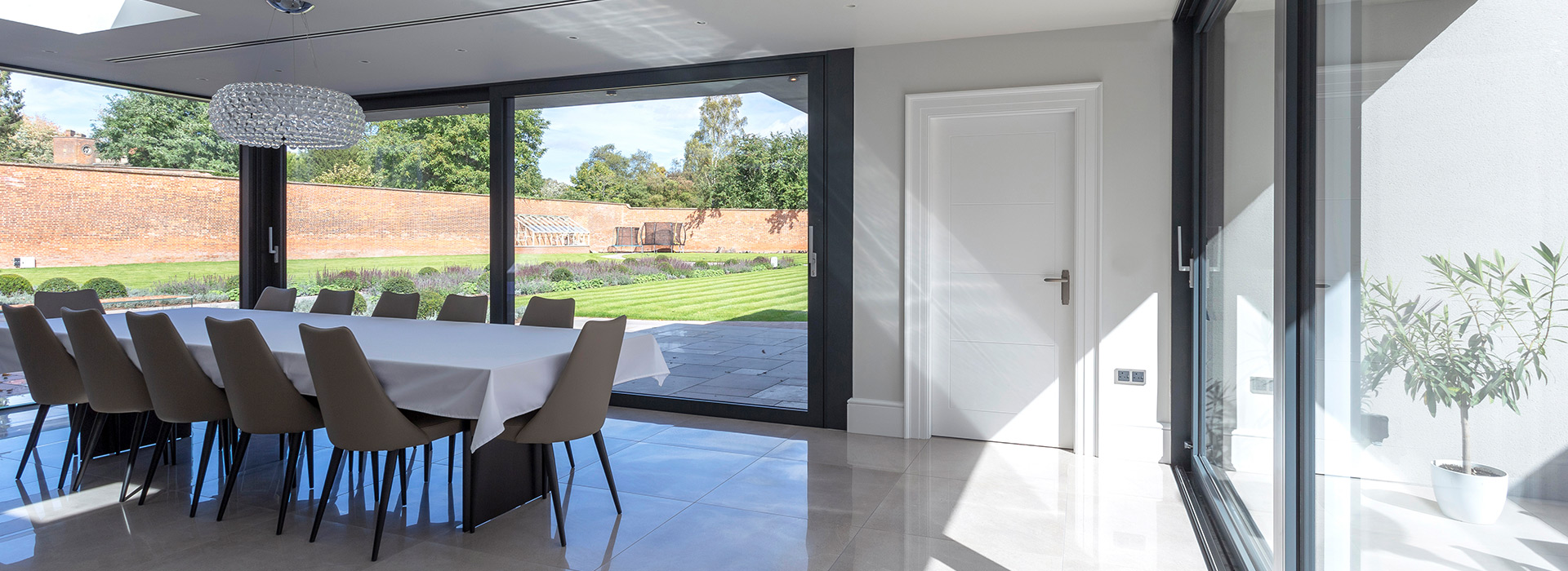 Open plan dining room